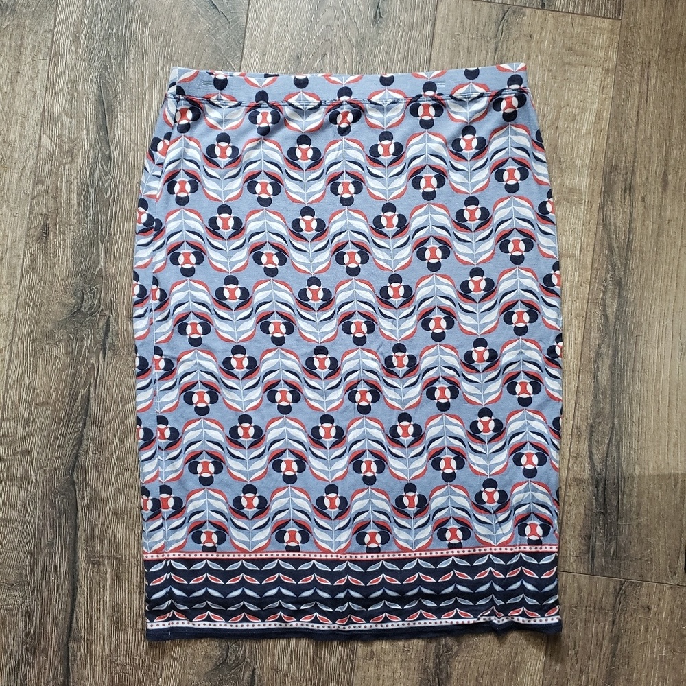 2 for $15/Max Studio Pattern Cotton Skirt